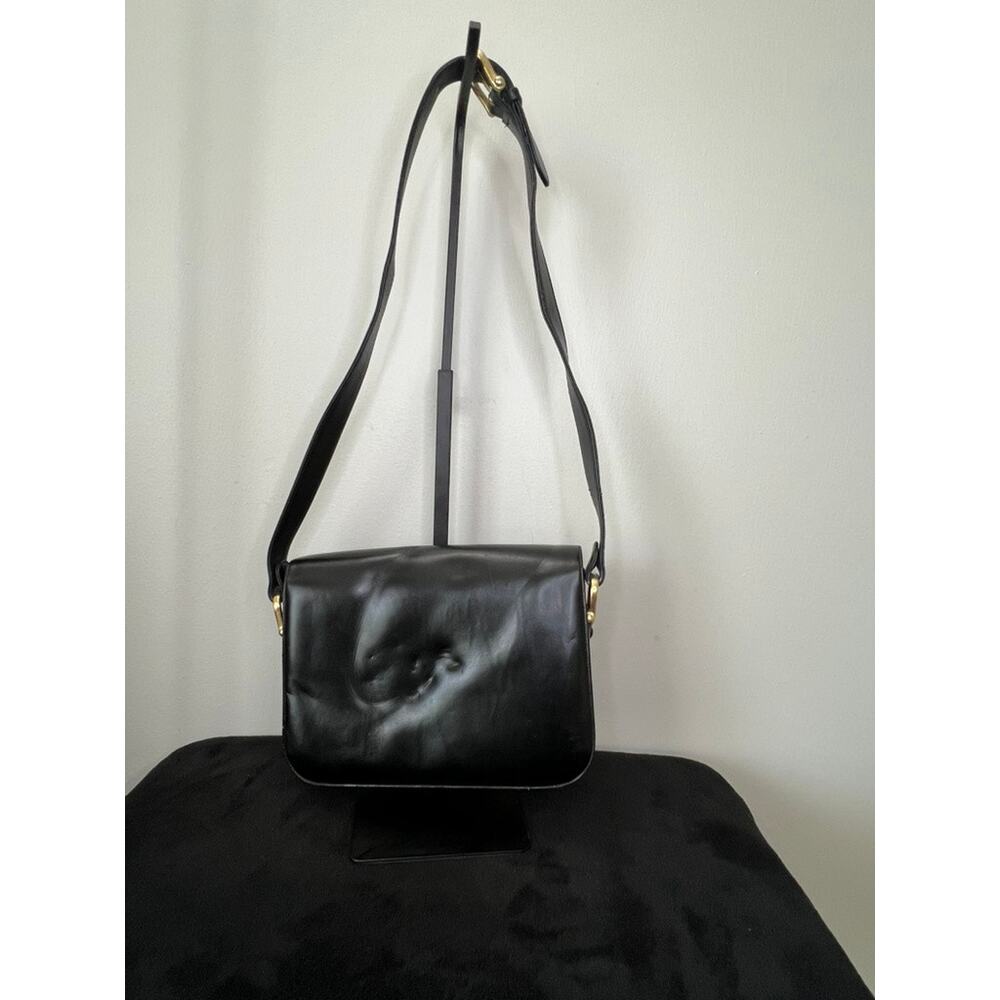 Vintage Celine Horsebit Sulky Black Leather Shoulder Bag Authenticated - Picture 3 of 15